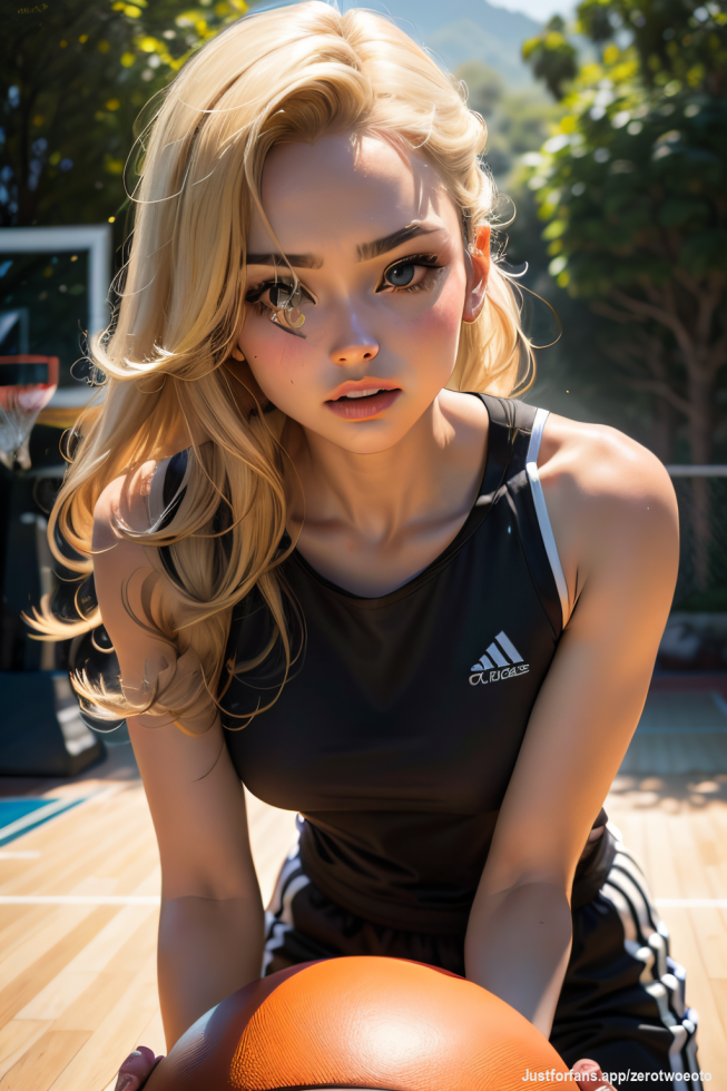 Sports girl V3 - handing the ball, clothing (lvl 1)
#Clothing, #AI, #blonde