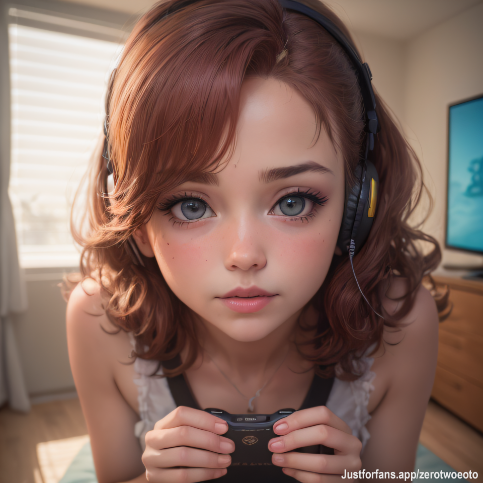 Gamer girl, clothing (lvl 1)

#AI, #redhair #clothing.