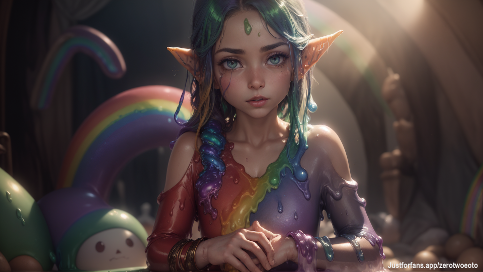Slime Elf V7 - rainbow , clothing (lvl 1)
#clothing , #AI, #dyed