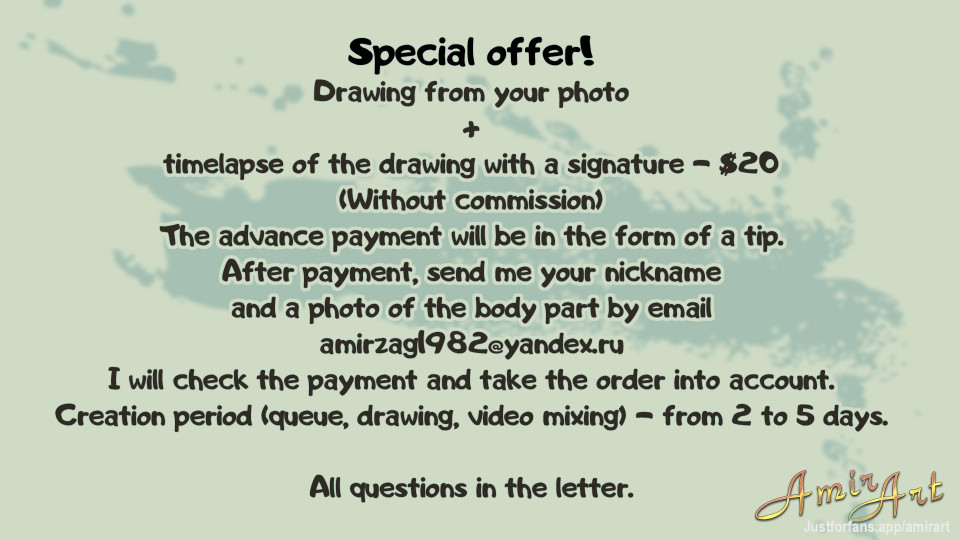 Special offer!

#drawing #painting #yourephoto #penis #vagina #cock #anus #ass #picture #draw #paint #artist #art #digital #pussy #butt #balls #dick #cumshot #sperm #clitoris #boobs #breast #nipple #inside #penetration #sex