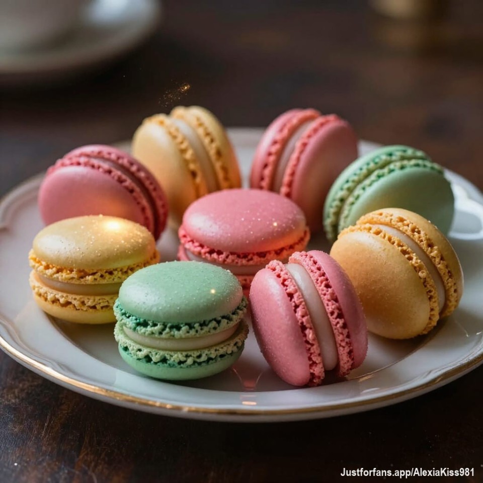 I love eating macarons. These are my favourite sweets.